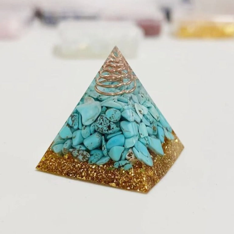 Orgonite Turquoise - Protection Psychique & Physique