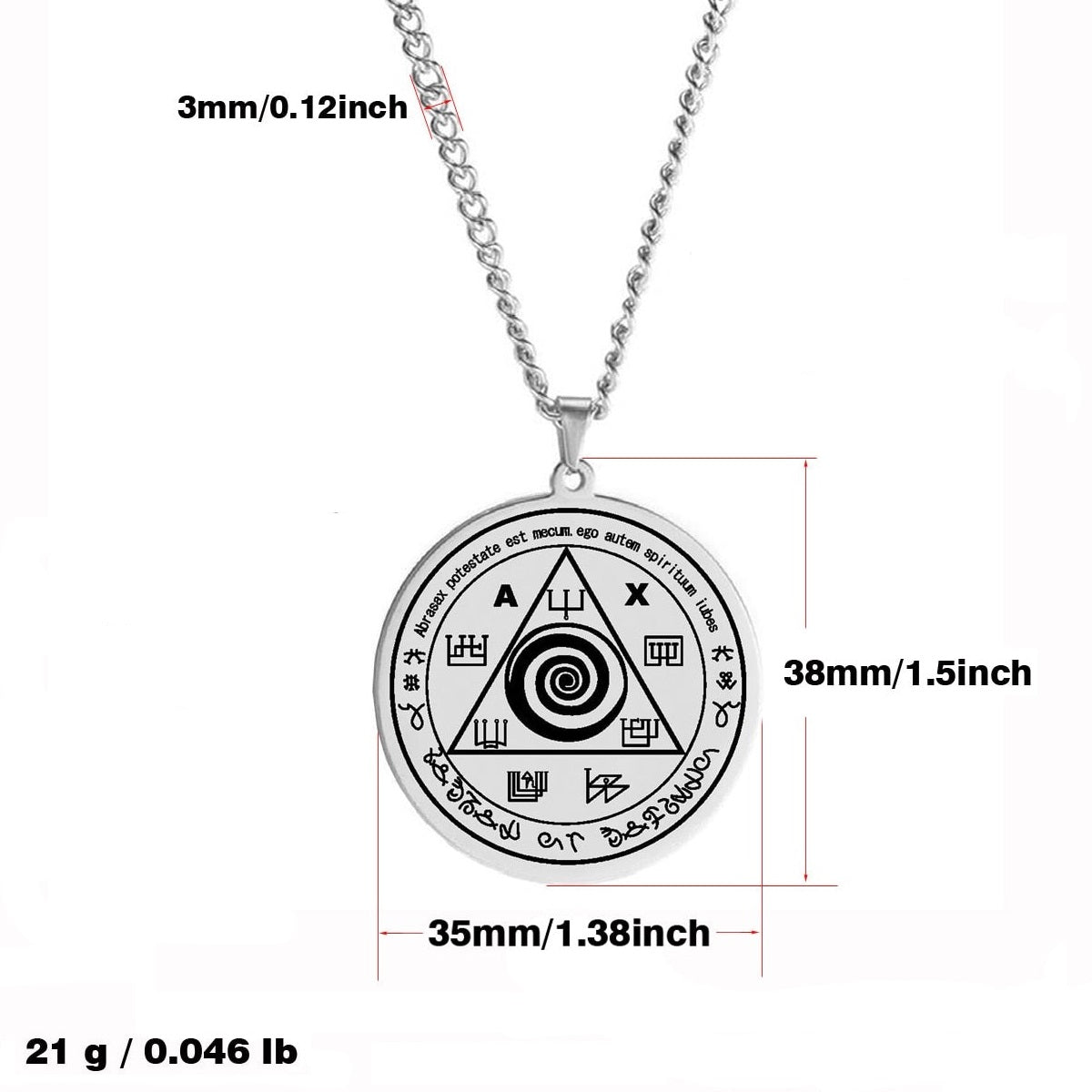 Talisman 'Bouclier d'Abraxas' - Repousse les Forces Maléfiques