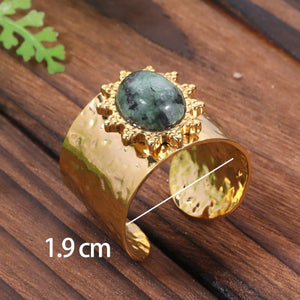 Bague de Purification Karmique - Turquoise Africaine