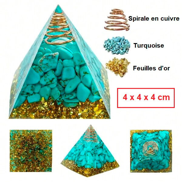 Orgonite Turquoise - Protection Psychique & Physique