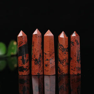 Baguette en Obsidienne Rouge - Vitalité & Protection