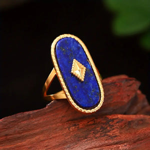 Bague 'Troisième Œil' en Lapis Lazuli