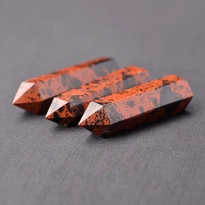 Baguette en Obsidienne Rouge - Vitalité & Protection