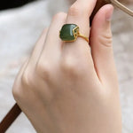 Bague en Jade - Pouvoir Personnel