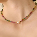 Collier en Tourmaline Multicolore - Purification