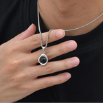 Pendentif en Tourmaline - Bloque les Ondes Électromagnétiques