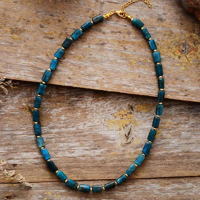 Collier en Apatite - Apaisement & Équilibre