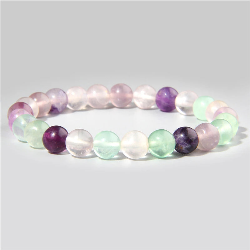 Bracelet en Fluorite Arc-en-Ciel - Purification Totale