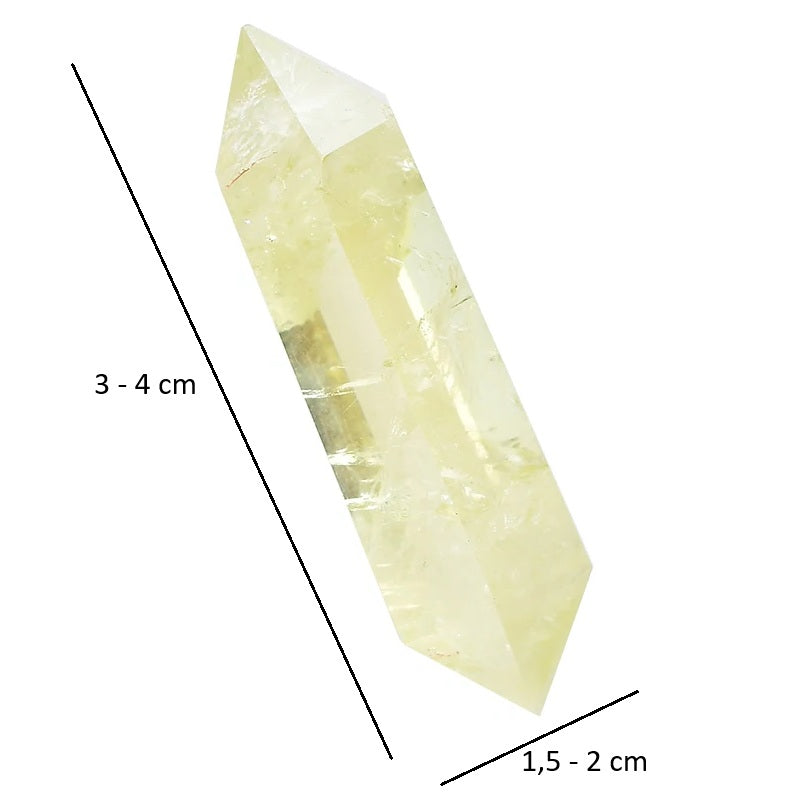 'Double Pointe' en Citrine - Abondance Financière