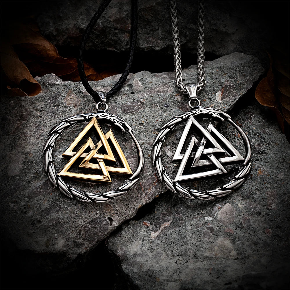Talisman Runique 'Valknut' - Alignement des Énergies