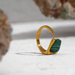 Bague en Malachite - Réussite & Succès