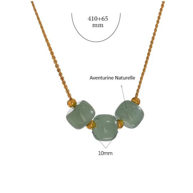 Pendentif en Aventurine - Chance & Bonheur