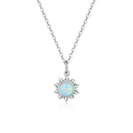 Pendentif en Opale de Feu - Purification Karmique