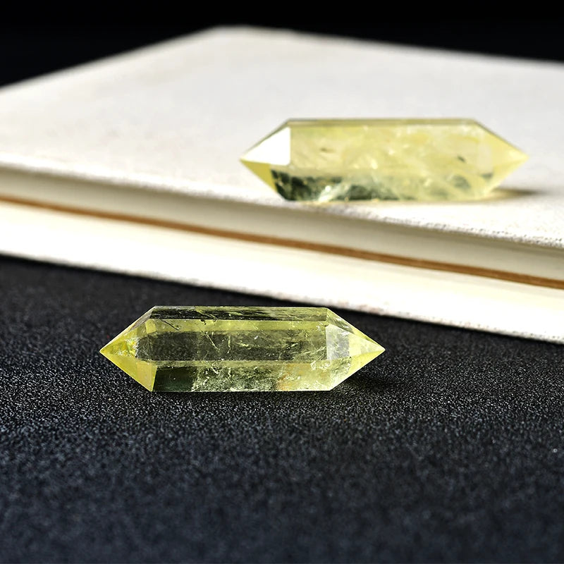 'Double Pointe' en Citrine - Abondance Financière