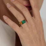 Bague en Malachite - Réussite & Succès
