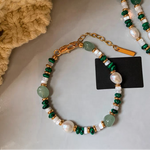 Bracelet Malachite & Aventurine - Chance & Succès