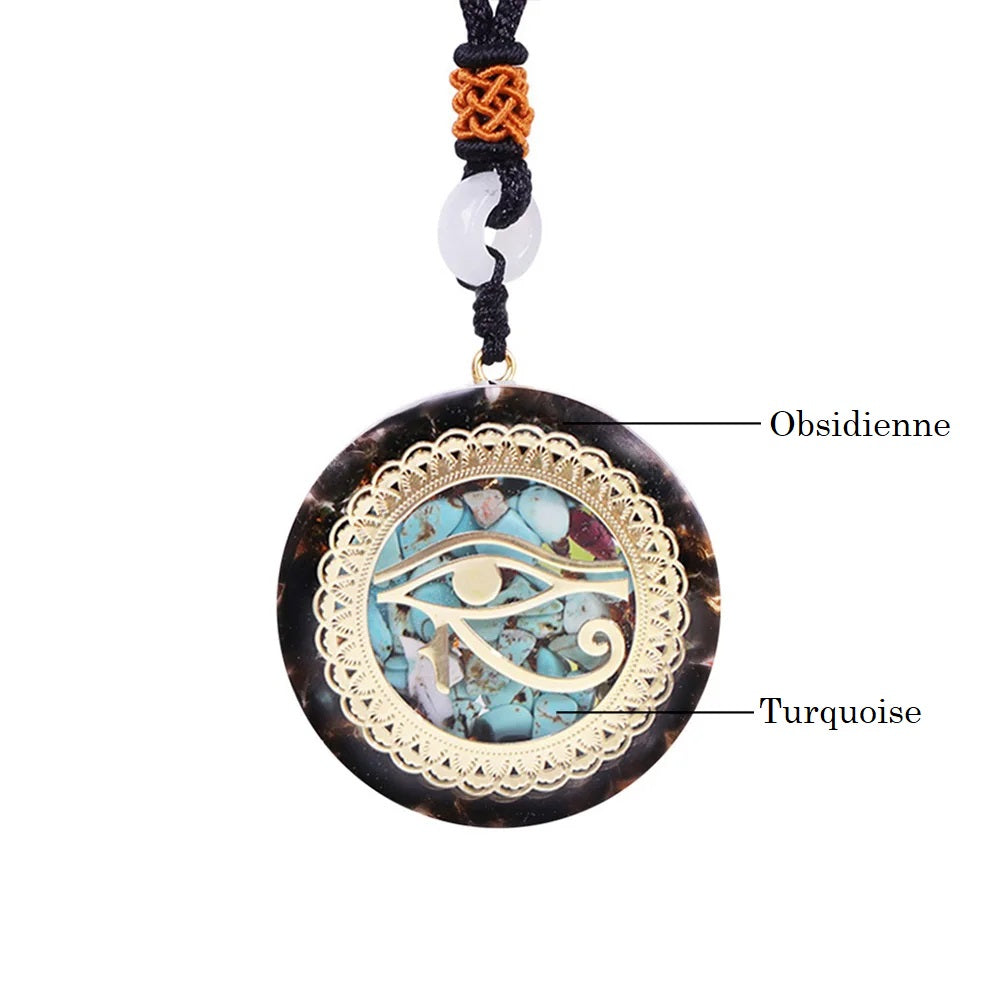 Pendentif Orgonite de Protection de l'Aura