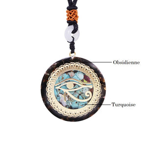 Pendentif Orgonite de Protection de l'Aura