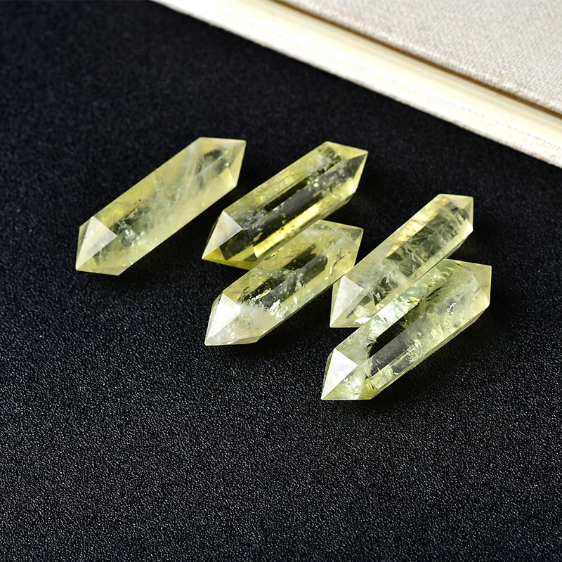 'Double Pointe' en Citrine - Abondance Financière