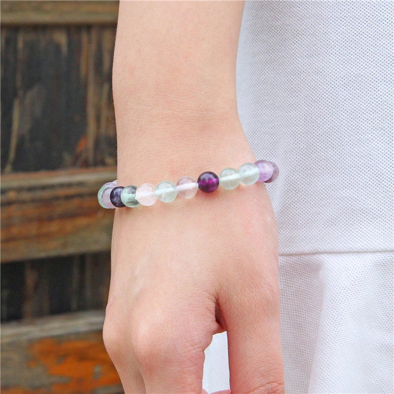 Bracelet en Fluorite Arc-en-Ciel - Purification Totale