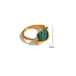 Bague en Malachite - Réussite & Succès