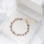 Bracelet en Tourmaline Multicolore - Purification Complète