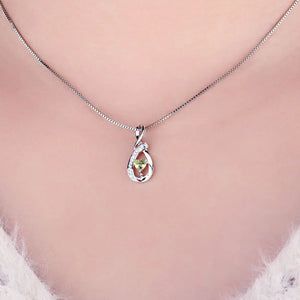 Pendentif Argent & Péridot - Protection & Abondance