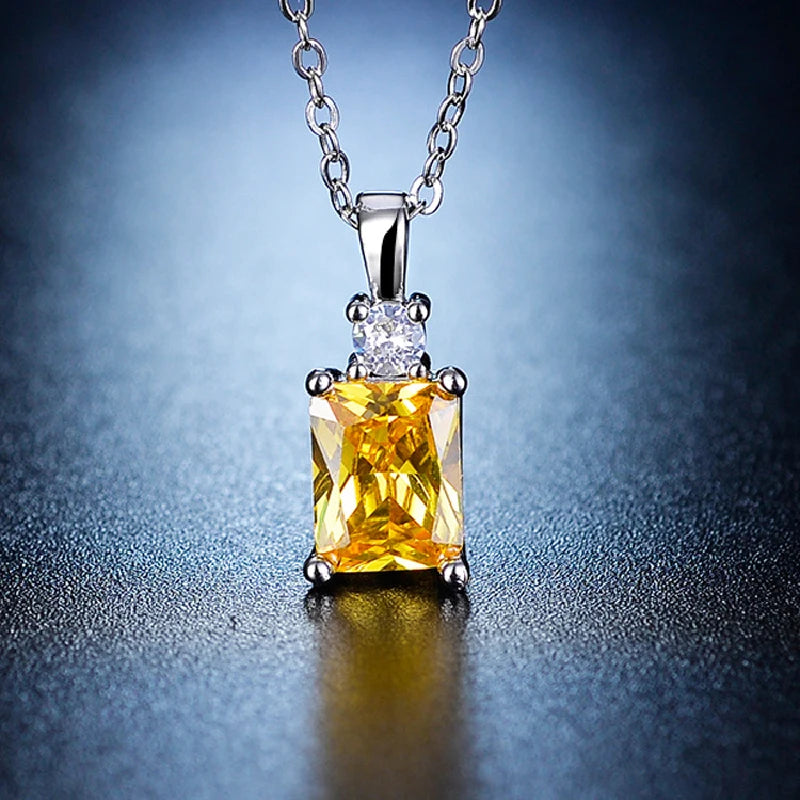 Pendentif en Citrine - Élégance & Abondance