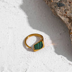 Bague en Malachite - Réussite & Succès