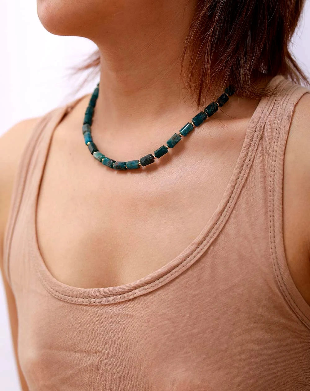 Collier en Apatite - Apaisement & Équilibre