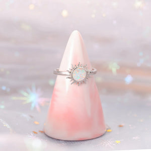 Bague de Purification Karmique - Argent & Opale
