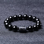 Bracelet de Protection en Obsidienne