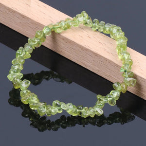 Bracelet en Péridot Brut - Protection & Abondance