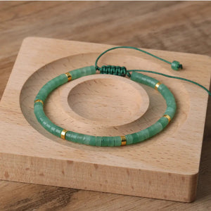 Bracelet en Aventurine Verte - Attire la Chance