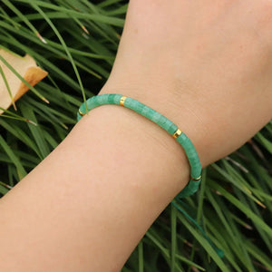 Bracelet en Aventurine Verte - Attire la Chance