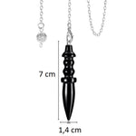 Pendule de Thot en Obsidienne - Déparasitage Énergétique