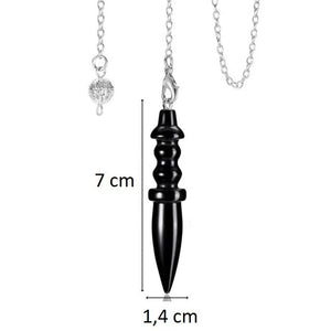Pendule de Thot en Obsidienne - Déparasitage Énergétique