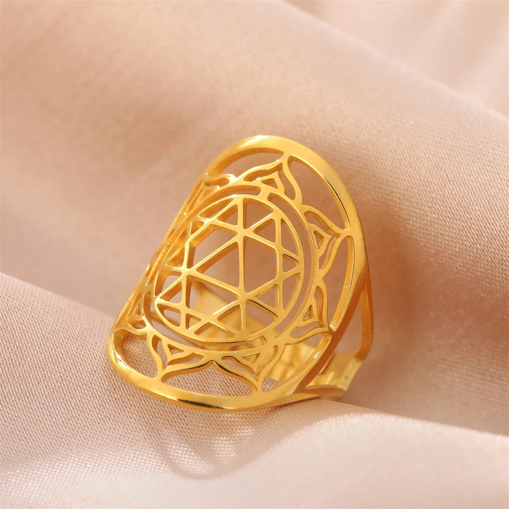 Bague 'Durga Yantra' - Enlève la Malchance