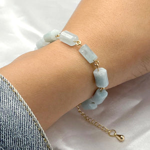 Bracelet en Aigue-Marine - Paix Intérieure