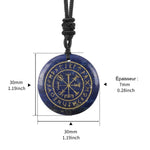 Vegvisir en Lapis Lazuli - Guidance & Protection Céleste