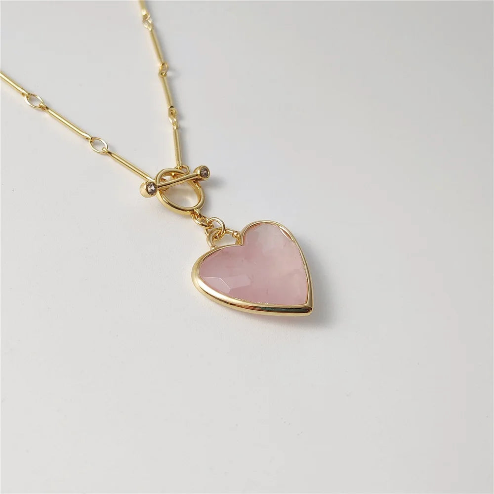 Cœur en Quartz Rose - Harmonie des Sentiments
