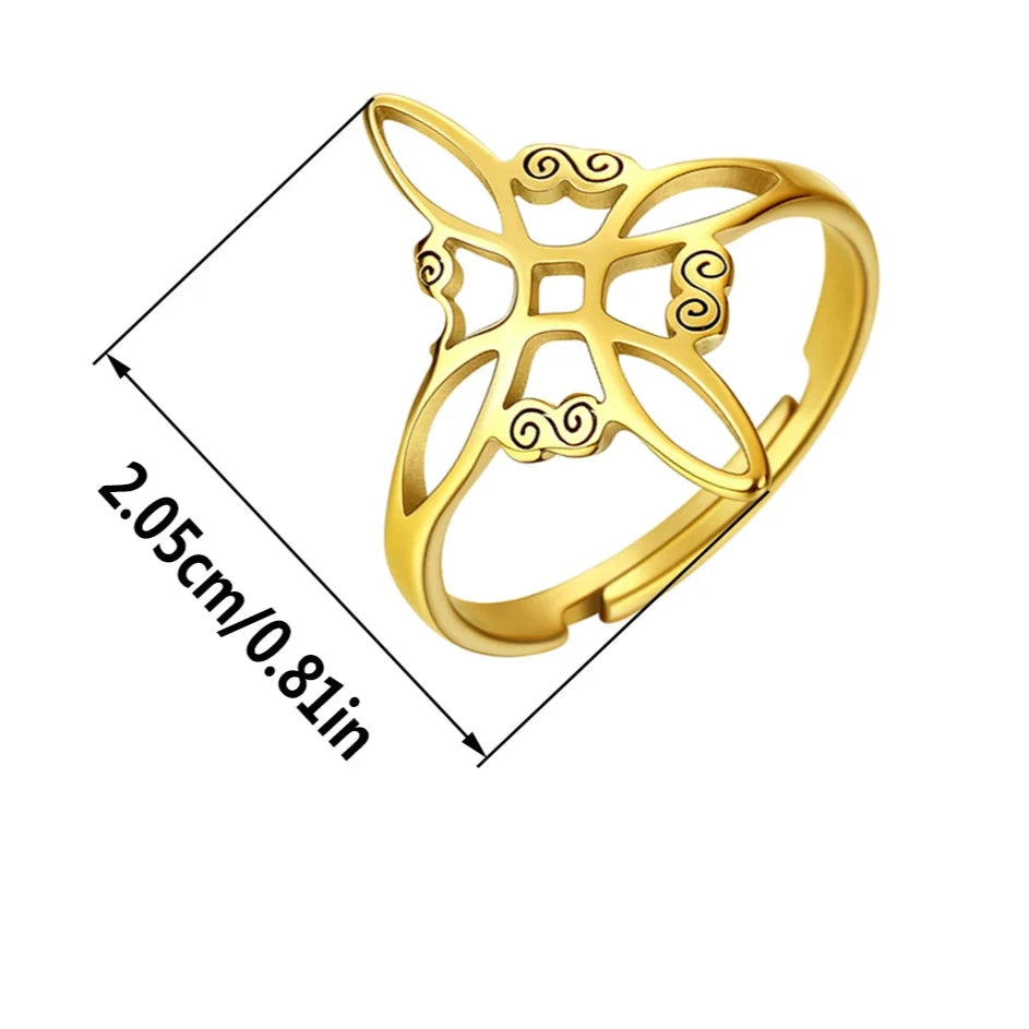 Bague 'Nœud de Sorcière' - Renvoie Sorcellerie & Magie Noire
