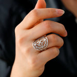 Bague 'Nœud de Sorcière' - Protection & 'Triple Retour'