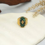 Bague en Turquoise Africaine - Purification Karmique