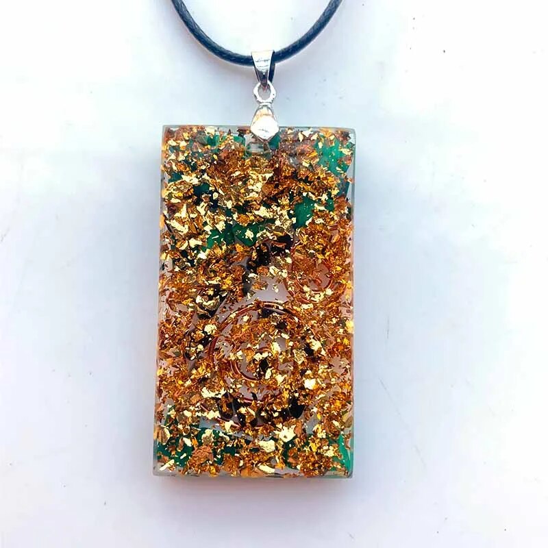 Pendentif Orgonite de Protection contre les Ondes Électromagnétiques
