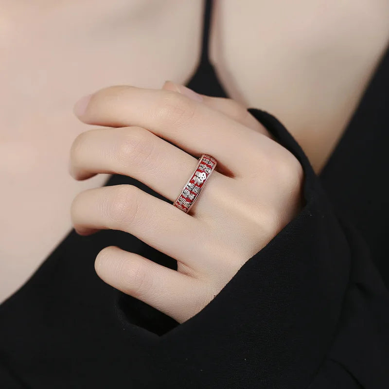Bague 'Fulu' - Mantra Taoïste de Richesse