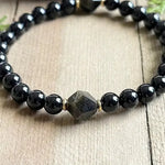 Bracelet de Protection - Obsidienne & Tourmaline