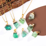 Pendentif en Fluorite Verte - Purification Totale