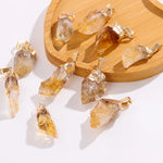 Pendentif 'Abondance Infinie' en Citrine Brute