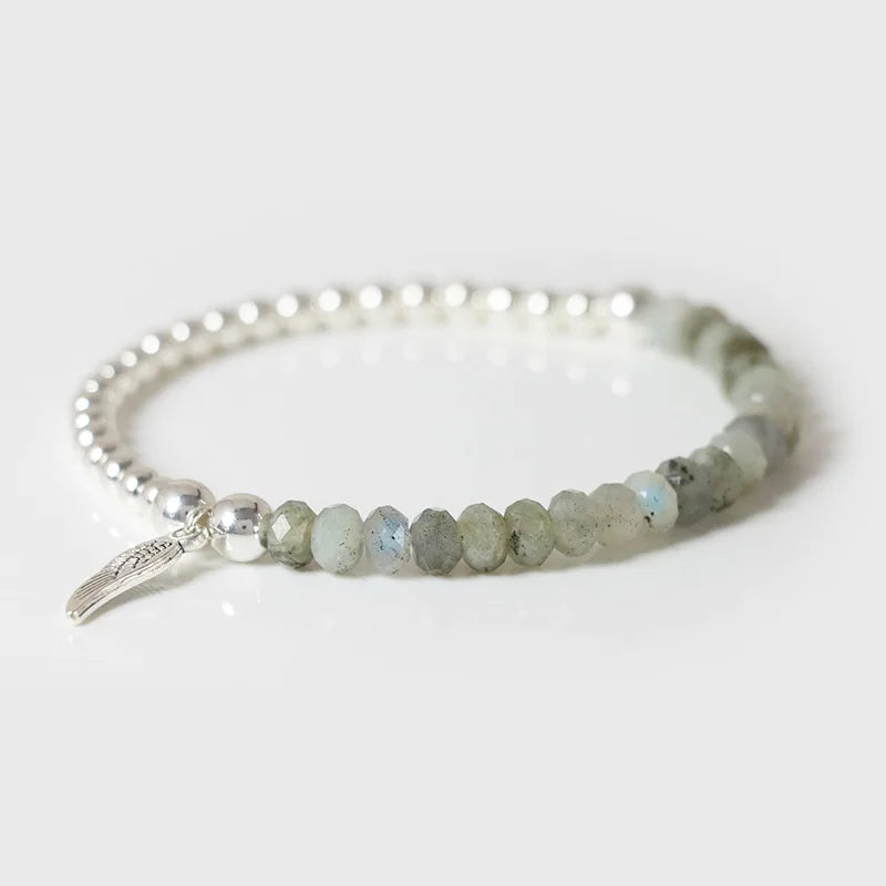 Bracelet 'Aile d'Ange' en Labradorite - Protection